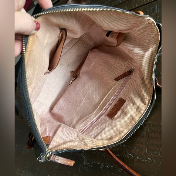 Dooney & Bourke Black Leather Tote Bag - Picture 8 of 15